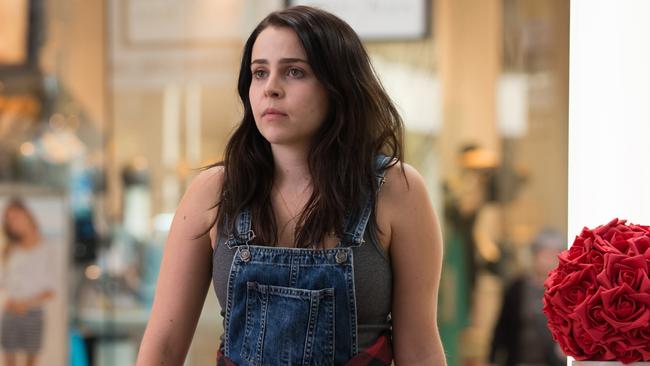 <b>Mae Whitman is over it all in her overalls in <i>The Duff.</i></b>