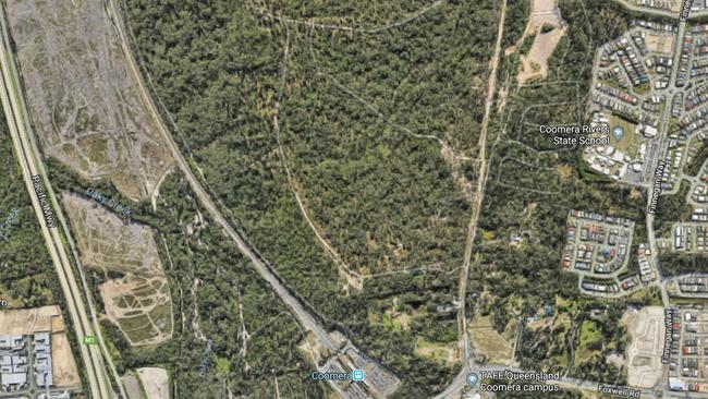 The unofficial track is a favourite with motorbike riders and four-wheel-drivers. Photo: Google Maps 