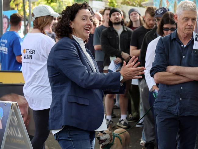 Teal candidate Dr Monique Ryan has been re-elected for a second term as the member for Kooyong. Picture: David Crosling