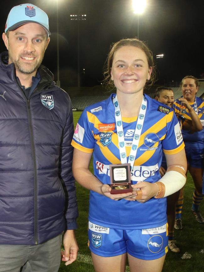 Player of the match, Tarsha Wayne. Picture Warren Gannon Photography