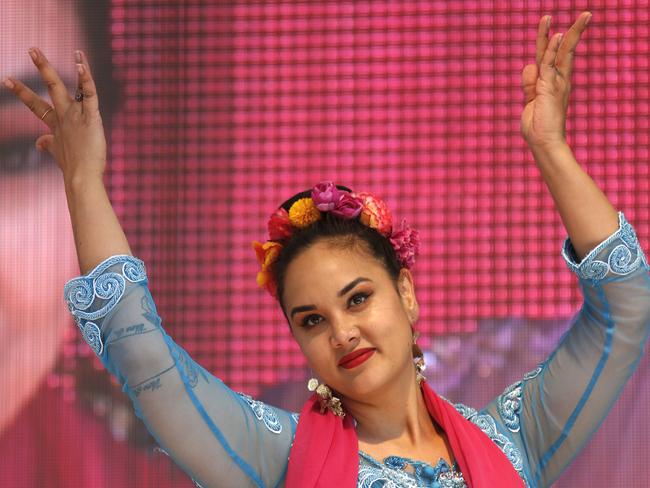 Suara Indonesia Dance perform for the Cabramatta Moon Fetsival in 2019. Picture: Robert Pozo.