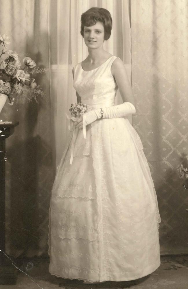 Colleen Adams on her wedding day.