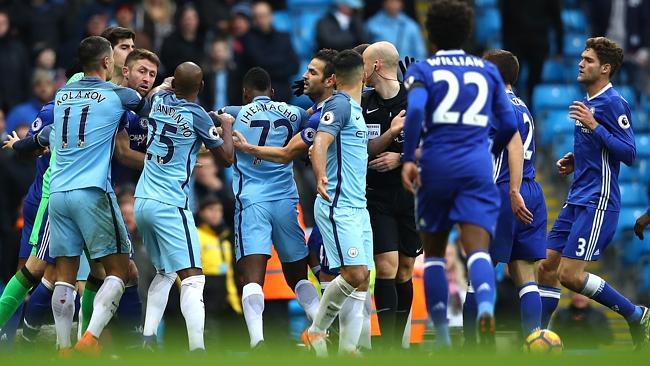 Chelsea and Manchester City player square off at Etihad Stadium on Saturday.