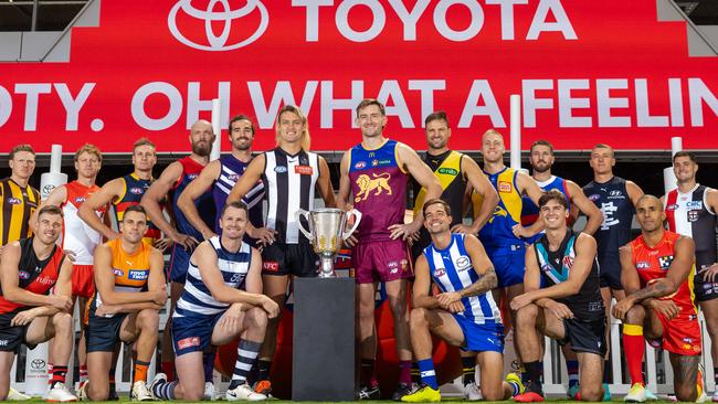 AFL Captains day at Marvel Stadium. Picture: Jason Edwards