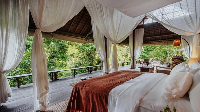 A private villa called a pool pale, which has no windows, doors or walls.