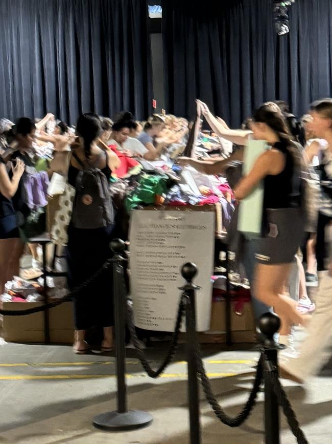 The warehouse sale was described as ‘sweaty’. Picture: News.com.au