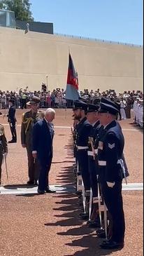 Well-wishers greet Charles and Camilla in Canberra