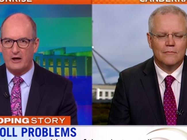 David Koch Scott Morrison. Picture: Channel 7