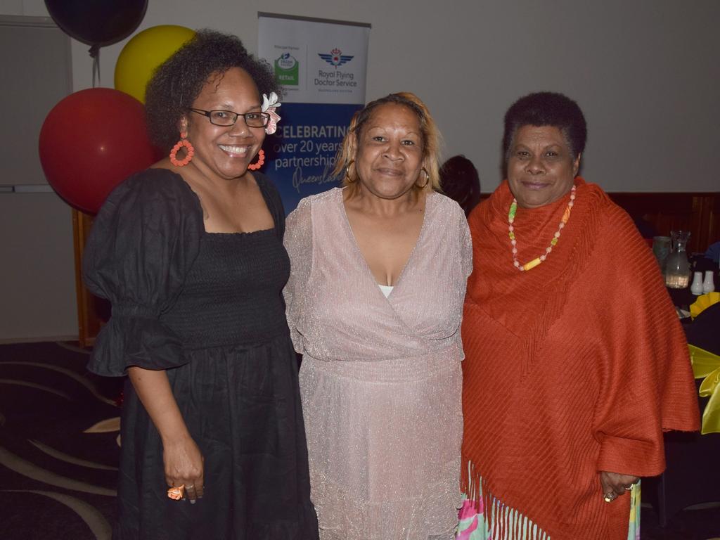 Rockhampton NAIDOC Ball 2021: Raeleen Willie, Matalena Tobane and Joanne Warkill