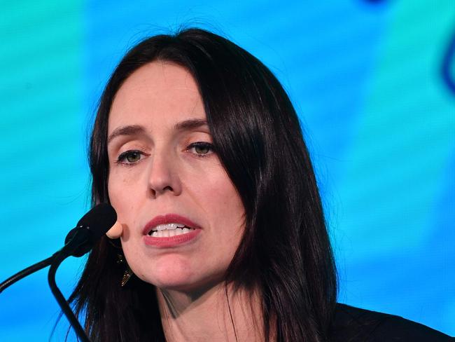 Jacinda Ardern, Prime Minister of New Zealand speaks during the One Planet Summit at the Plaza Hotel on the sidelines of the United Nations General Assembly in New York on September 26, 2018. (Photo by MANDEL NGAN / AFP)