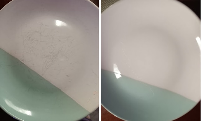 Plate before and after. Source: supplied.