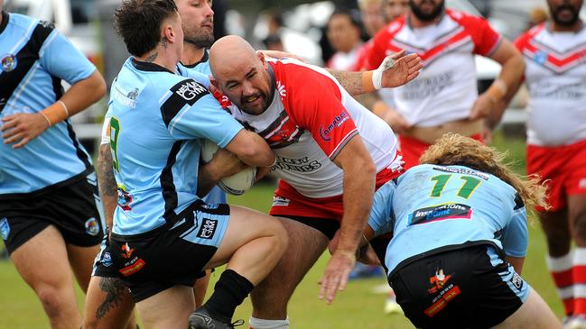 Grant Stevens was strong in the middle for the Rebels. Picture: Leigh Jensen