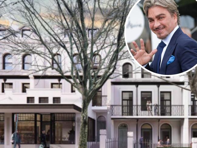 An artist's impression of a "shop top" housing development, spearheaded by a company owned by former Kings Club nightclub mogul John Ibrahim (inset).