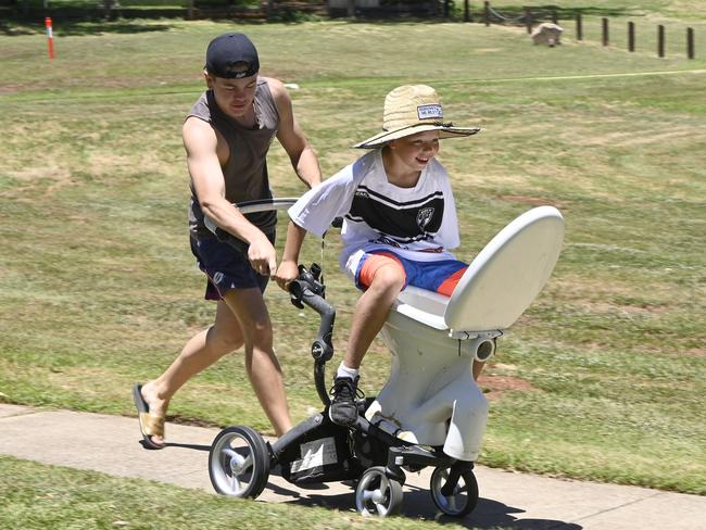 Inaugural Aussie Day Dunny Race at Oakey flushed with success