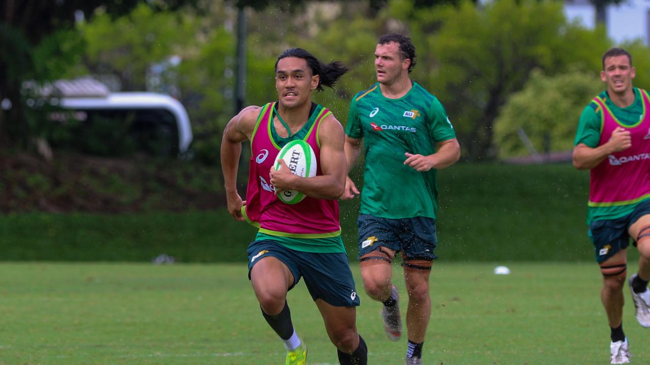 Roache on the burst at Australian training. Picture: Supplied