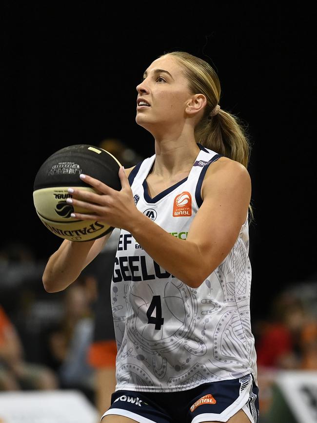 Jaz Shelley is part of Geelong United’s future beyond year one. Picture: Ian Hitchcock/Getty Images