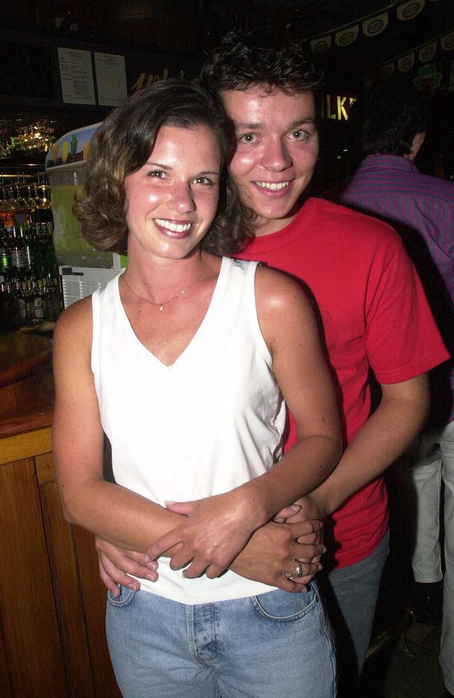 Rachel Gray and Liam O'Sullivan at O'Malleys, 2000.