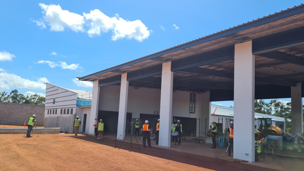 The new Palmerston Fire Station under construction. Picture: Thomas Morgan