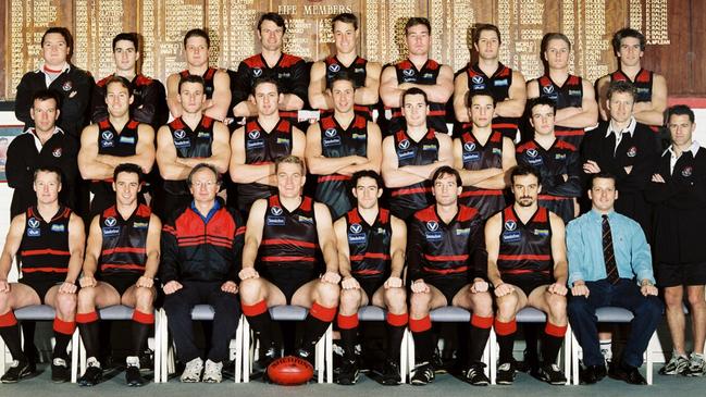 AFL CEO elect Andrew Dillon (third from right, front row) during his playing days with Old Xaverians in 2000. ‍