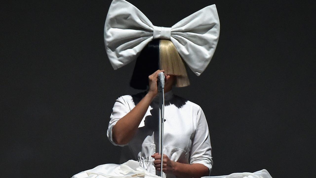 Sia performs at the Barclays Center in New York City. Picture: Getty