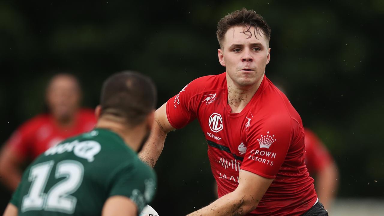 Blake Taaffe will play in his first Good Friday clash for the Rabbitohs against the Bulldogs. Picture: King/Getty Images