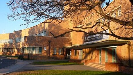 Adelaide High School on West Terrace.