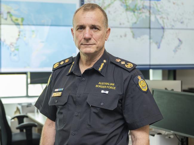 Australian Border Force Commissioner Michael Outram. Picture revealed bikies are his top target: NCA NewsWire / Martin Ollman