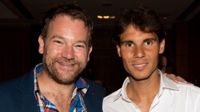 Lehmo with Rafael Nadal. Picture: Supplied