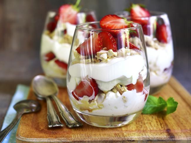 Fruit trifle.