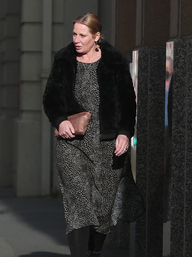 Renee Ferguson outside the Hobart Magistrates Court. Picture: Nikki Davis-Jones