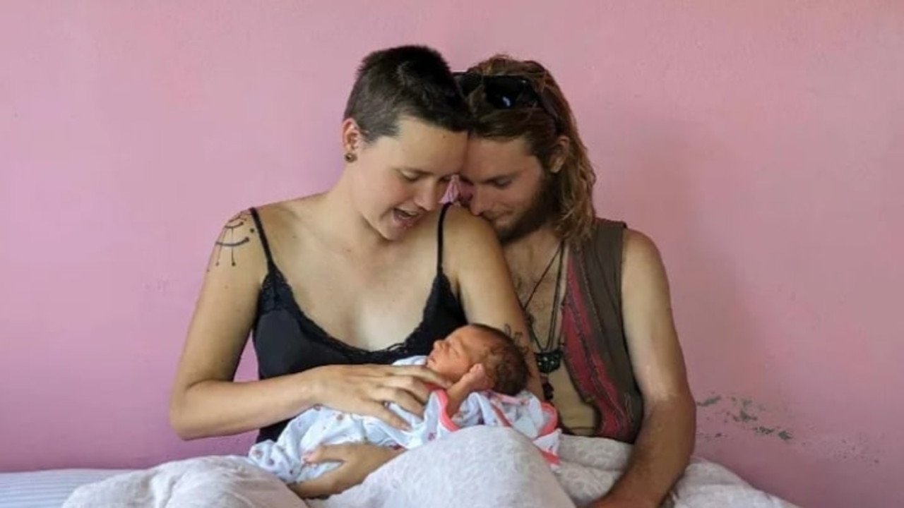 India Hodgkins was travelling through a remote area of Nepal when she suddenly went into labour. Picture: Supplied