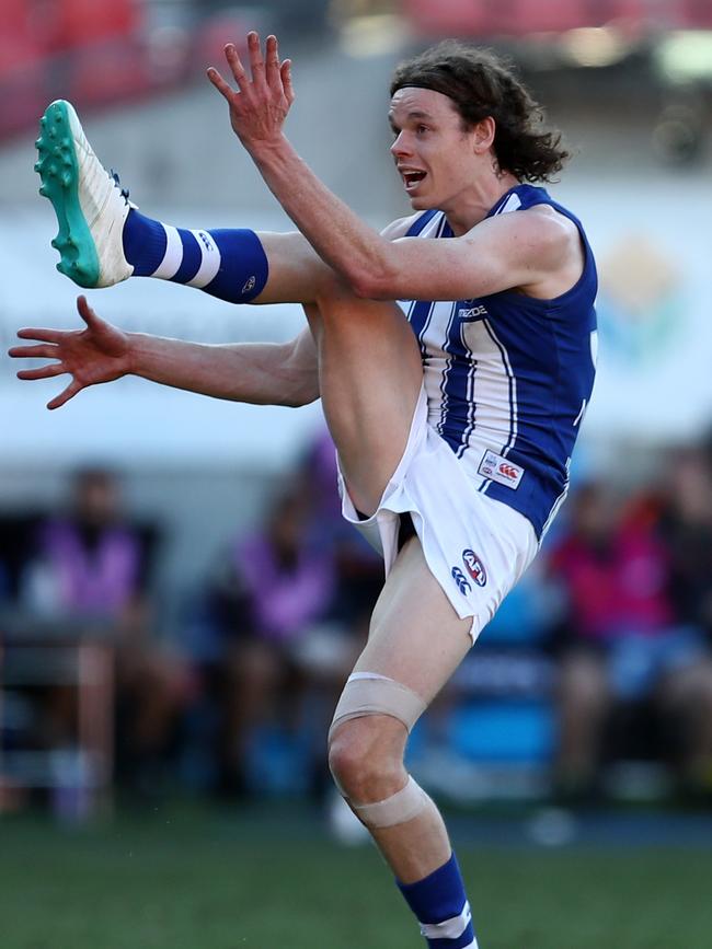 Four-time North Melbourne leading goalkicker Ben Brown is named at full-forward. Picture: Brendon Thorne / AAP