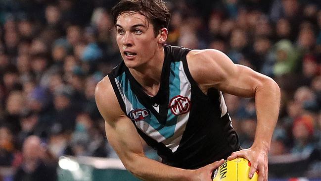 Port star Connor Rozee has cruised home to his first ever best and fairest, polling 132 votes.