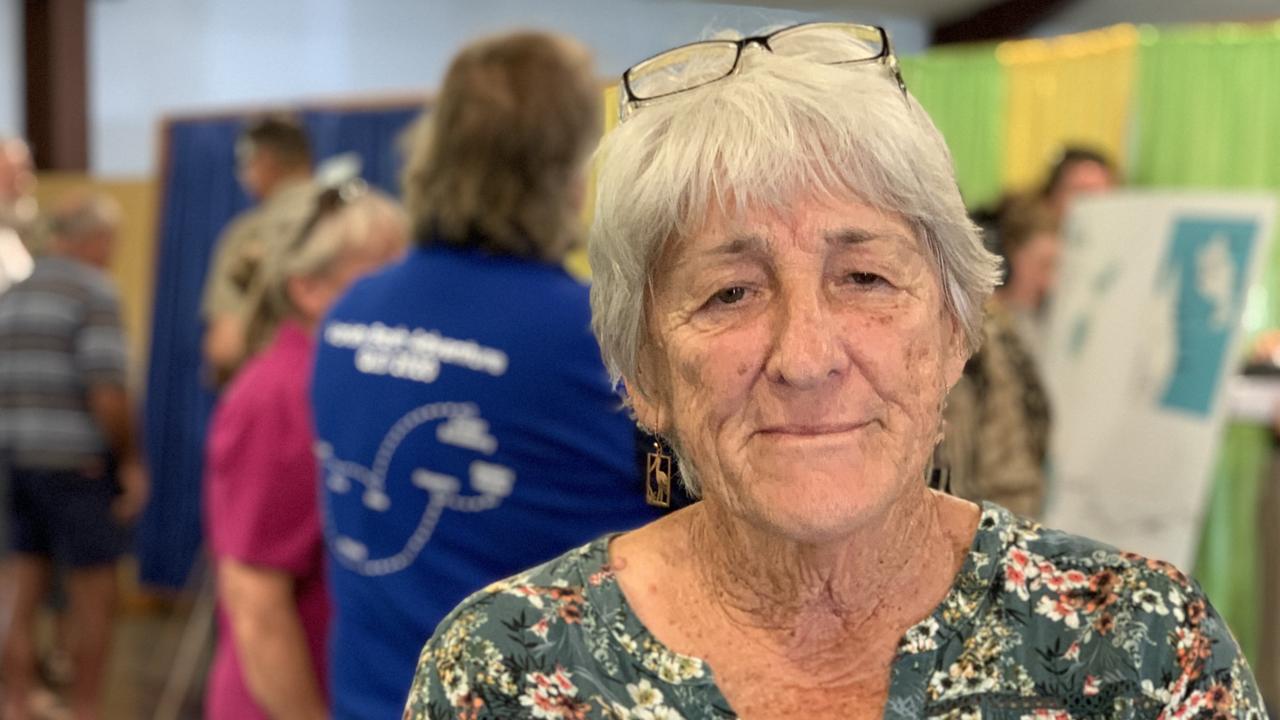 Lyn Kenny at the October 6 Finch Hatton meeting with Queensland Hydro on the Pioneer-Burdekin pumped hydro scheme. Picture: Duncan Evans