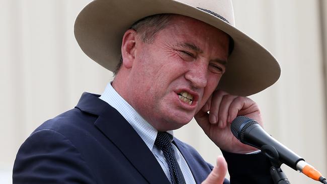 Barnaby Joyce once said Ashby was only “slightly less dodgy than Slipper”. Picture: Andy Rogers