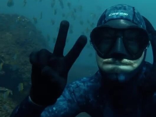 Alex 'Chumpy' Pullin, free diving on or around 24/6/2020 , https://www.instagram.com/alexchumpypullin/