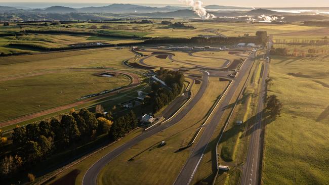 An aerial shot of the Taupo International Motorsport Park where Supercars will return to racing in New Zealand from 2024. Pic: Supplied