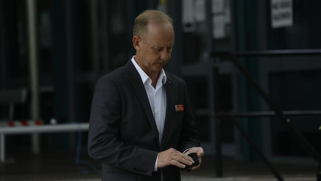 Detective Inspector Glen Browne, manager of the NSW Missing Persons Registry, outside Byron Bay Court House during the inquest into the 2019 disappearance of Theo Hayez. Picture: Liana Boss