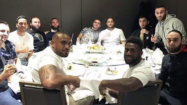 A shot uploaded to Junior Paulo’s Instagram account from the night out. Picture: Supplied