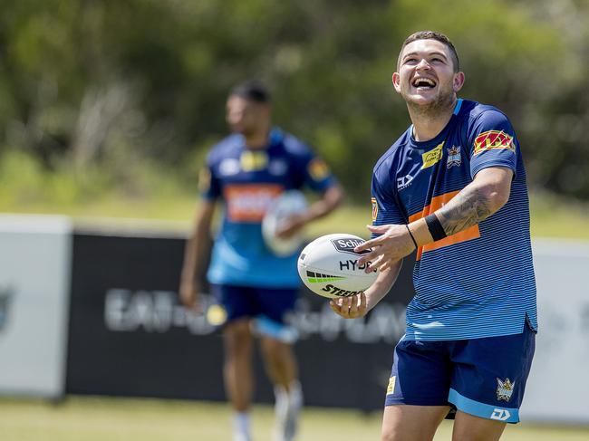 The Gold Coast Titans  player, Ash Taylor, at pre-season training, Parkwood.  Picture: Jerad Williams