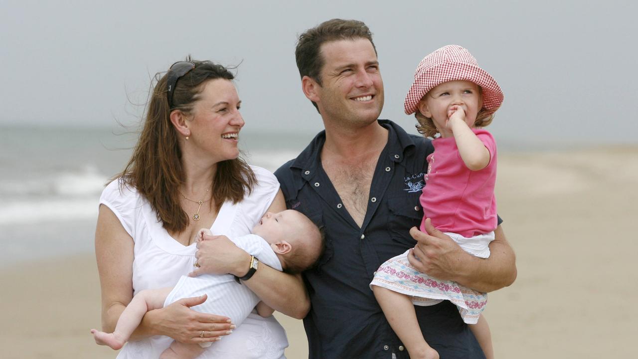 Karl Stefanovic and ex-wife Cassandra Thorburn around the time they wed in an intimate, private ceremony in Port Douglas.