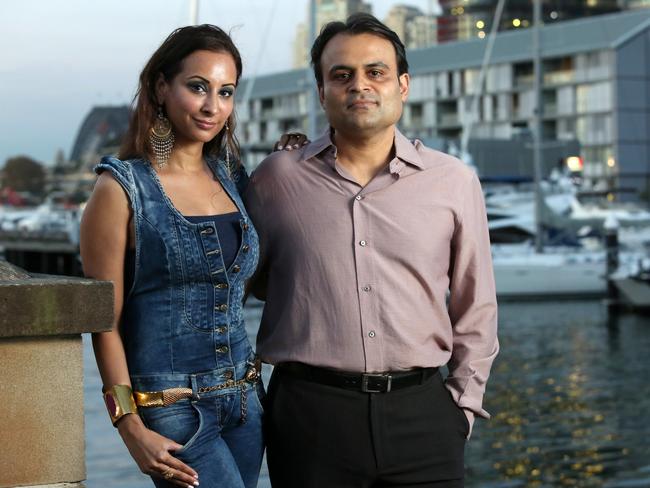 Pankaj and Radhika Oswal are in Sydney to fight several major court battles — five years after they left abruptly amid financial trouble. Picture: James Croucher