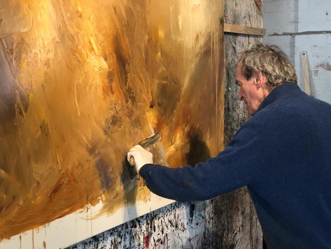 Tasmanian artist Geoff Dyer. Pic taken in May 2019. Supplied by Despard Gallery.