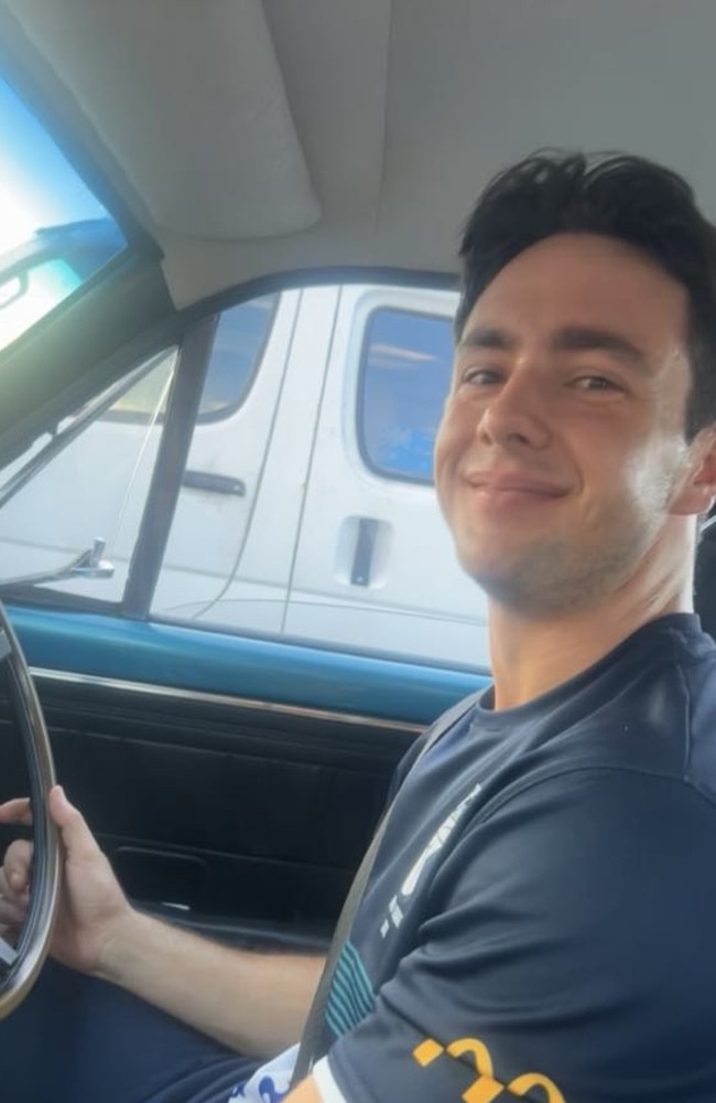 Slater Pearce loved driving his car and kept up the family tradition of driving students to their school formal. Photos supplied by the Pearce family.