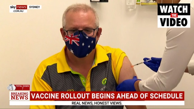 Scott Morrison receives Pfizer vaccine