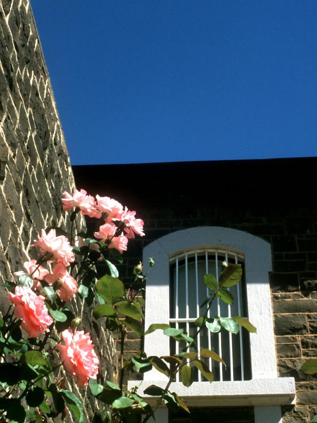 The barred windows of J Ward, where Foussard spent most of his life.