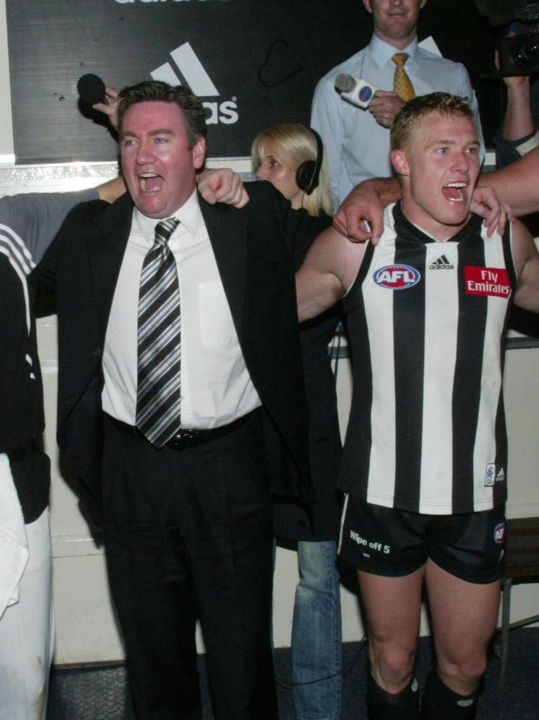 With his role as Collingwood president.