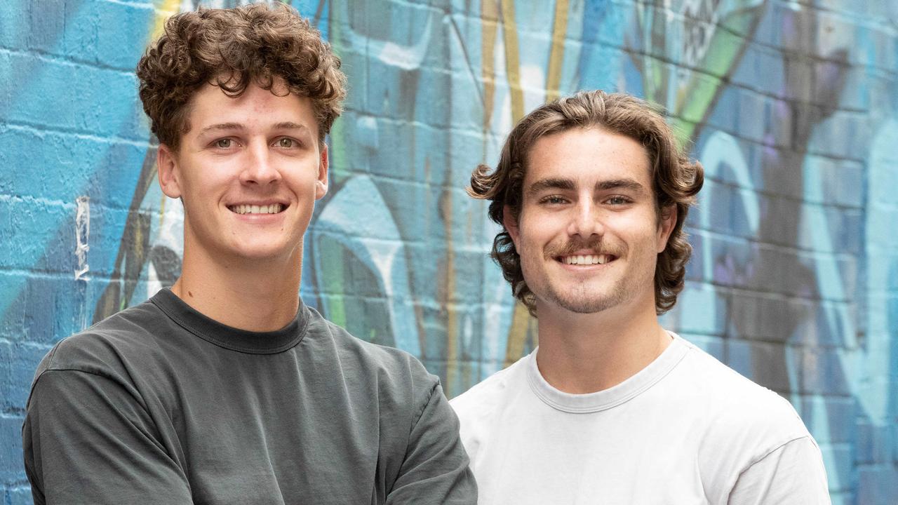 Grant Tucker, 20, and Luke Harrison, 20. Picture: Ryan Osland