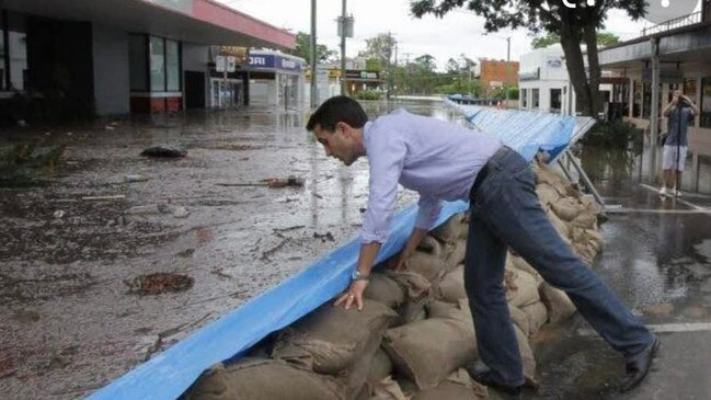 Flooding of the Mary River in Maryborough. Picture: David Crisafulli MP