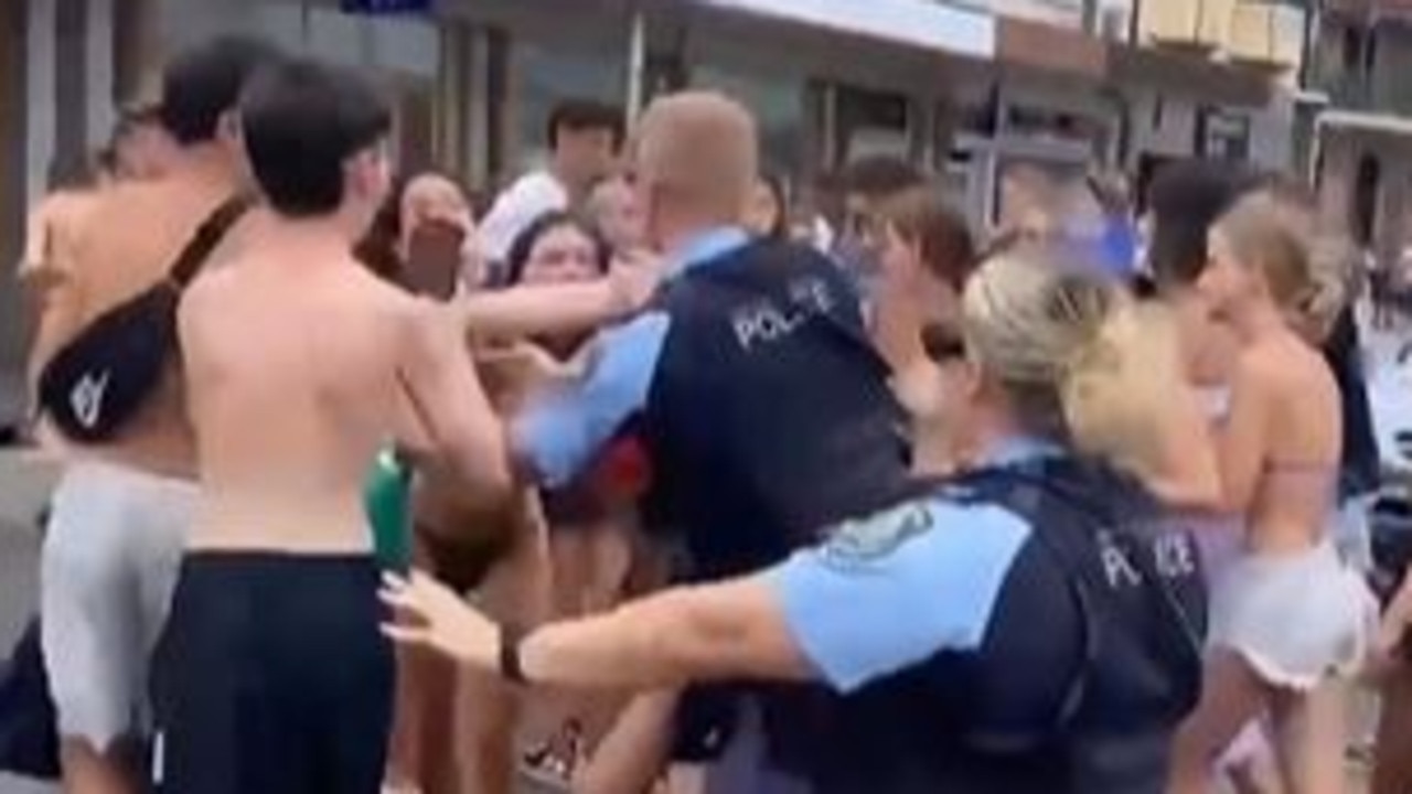 Numerous teenagers were arrested after the brawl. Picture: Instagram/@creaturesofManly